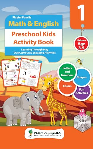 Free: Playful Pencils Math & English Preschool Kids Activity Book